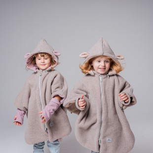 Poncho Lamb Beige from PATULOVE for the car seat